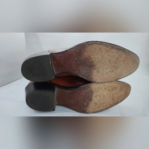 Justin Cowboy Boots 8D 1484 Made In The USA - Picture 6 of 8